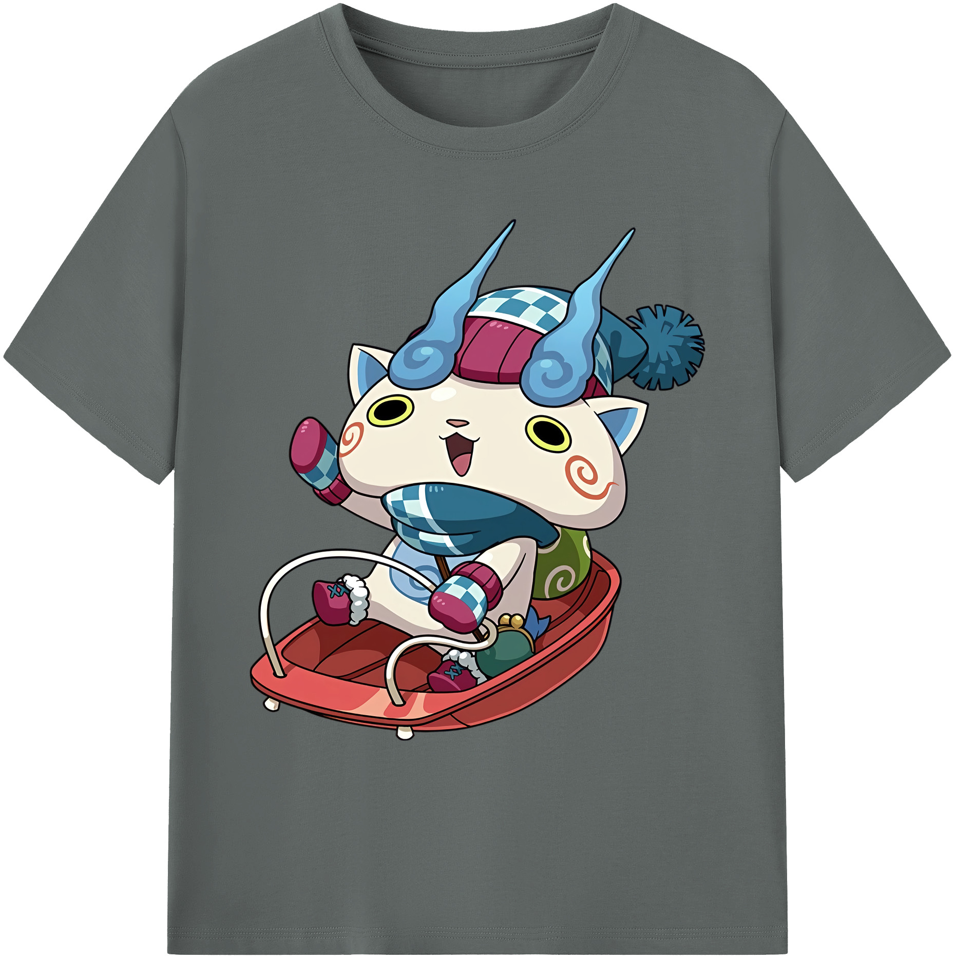 （画像用） 妖怪ウォッチ Yo-kai Watch 綿100％ メンズ半袖Tシャツ｜肌触りやわらか＆通気性
